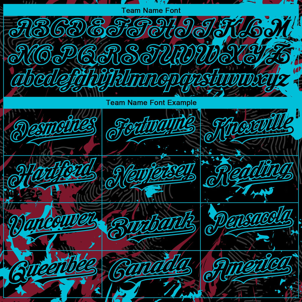 Custom Black Crimson-Lakes Blue Splash Authentic Baseball Jersey