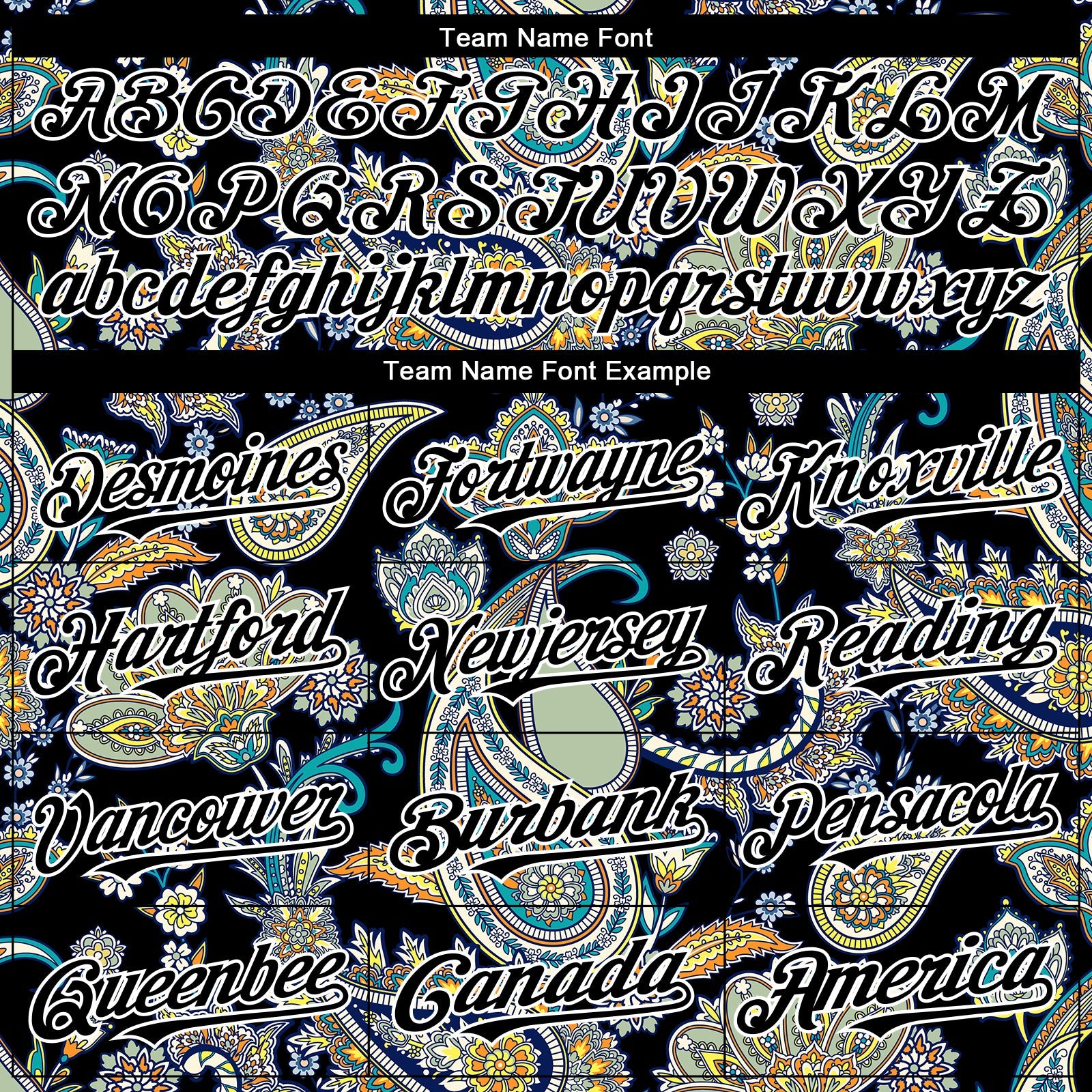 Custom Black White Rave Party Ethnic Paisley Bandana Authentic Baseball Jersey