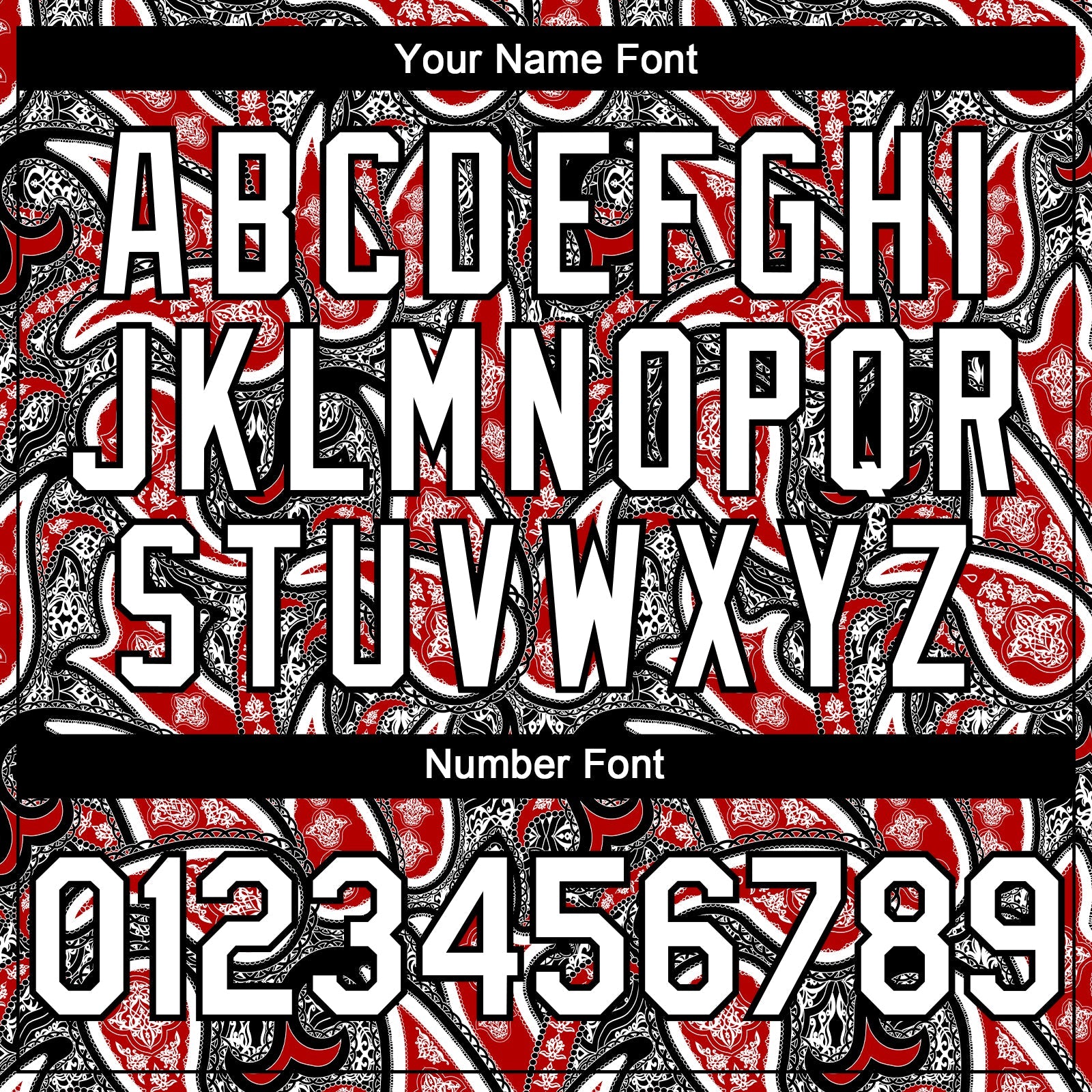 Custom Black White-Red Rave Party Ethnic Paisley Bandana Authentic Baseball Jersey