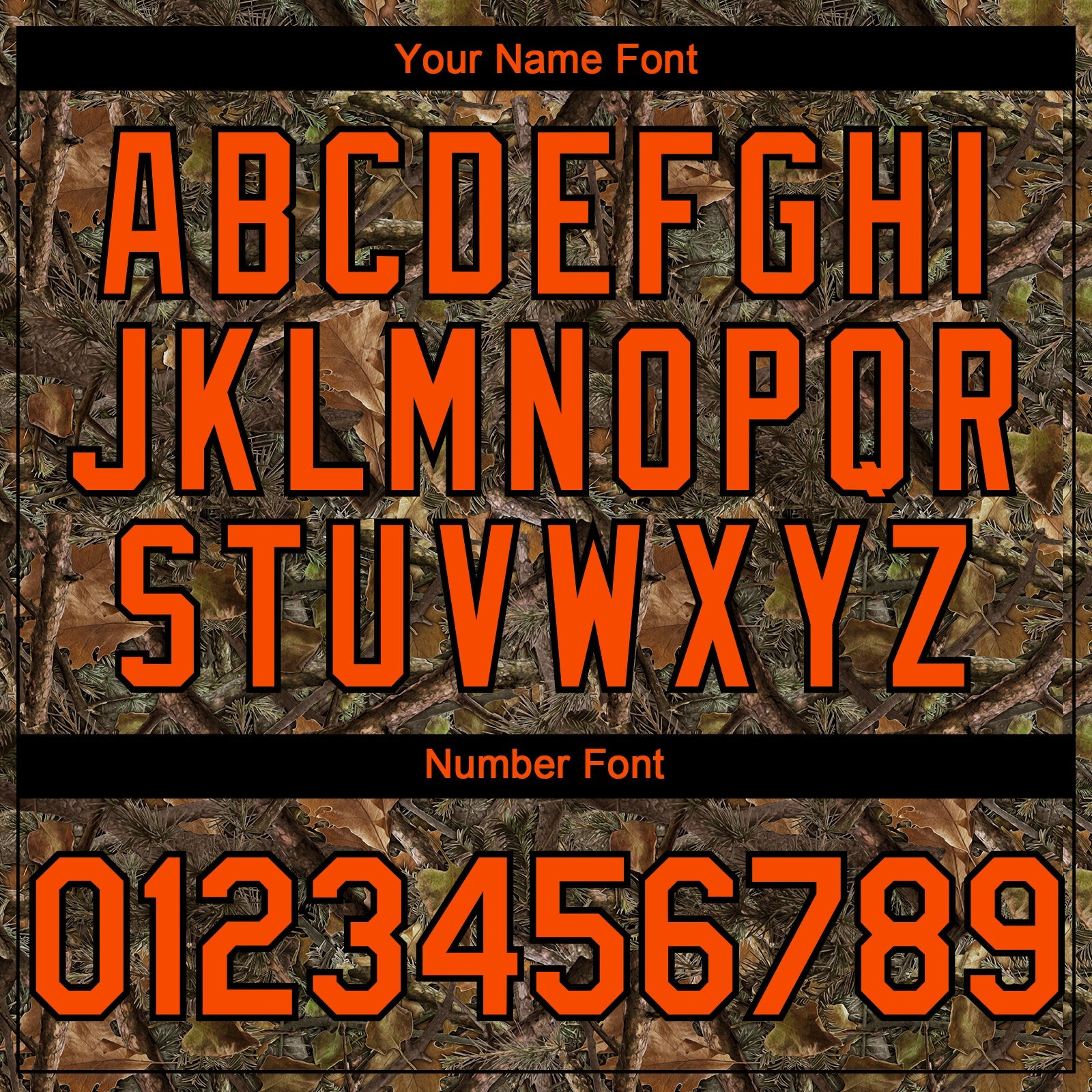 Custom Camo Orange-Black Woodland Camo Authentic Salute To Service Authentic Baseball Jersey