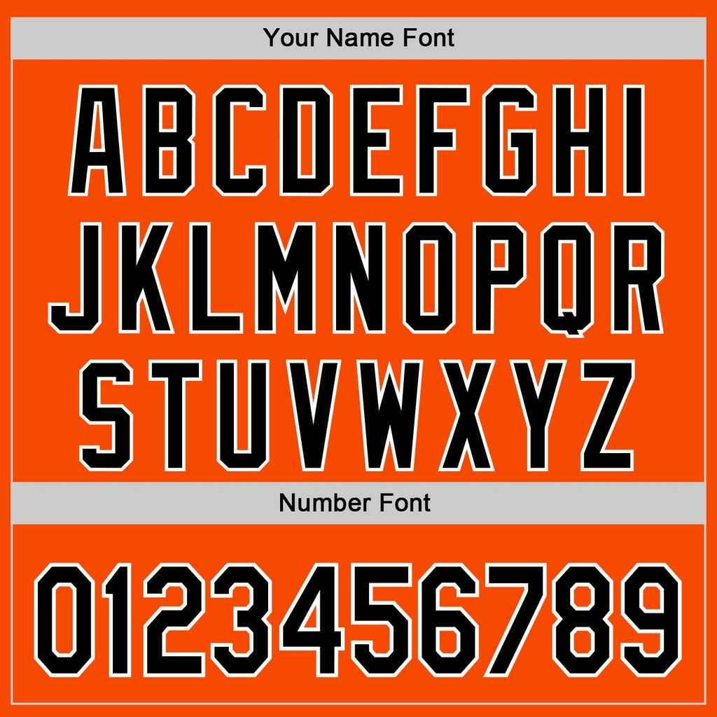 Custom Orange Black-White 3D Urban City Edition Sports Authentic Baseball Jersey