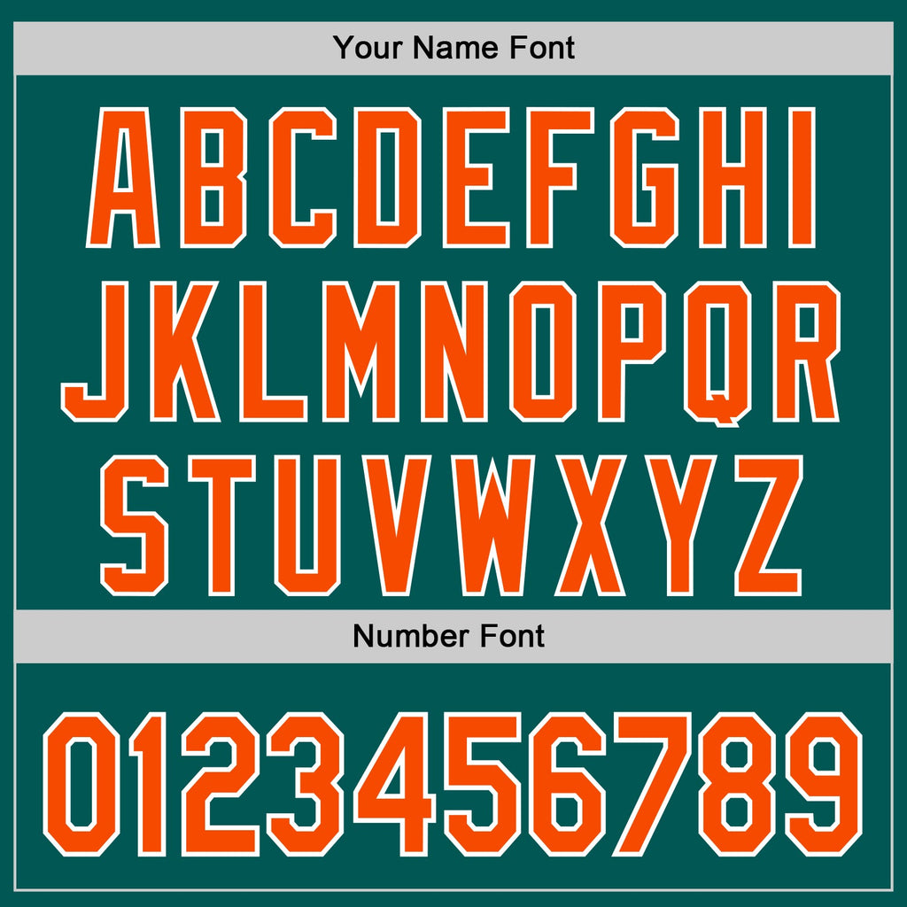 Custom Midnight Green Orange-White 3D Urban City Edition Sports Authentic Baseball Jersey
