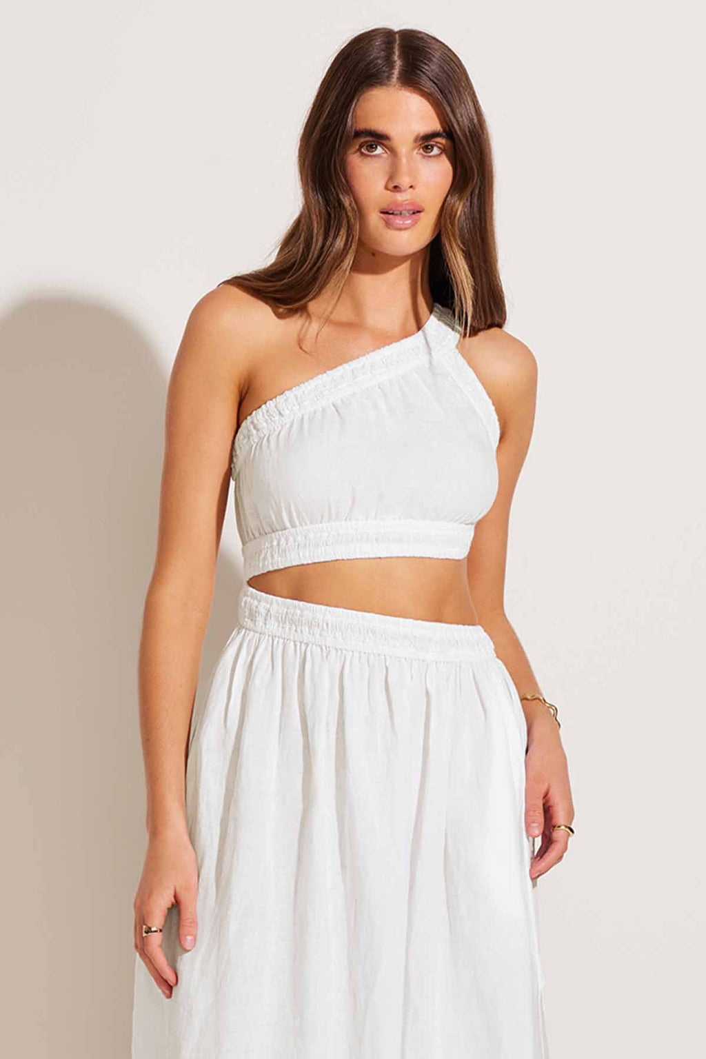 Reina Dress - White Ecolinen