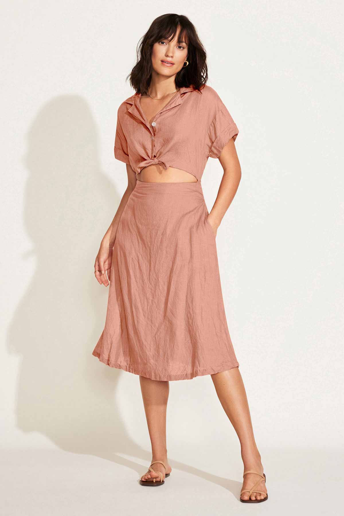 Playa Cut Out Dress - Desert EcoLinen