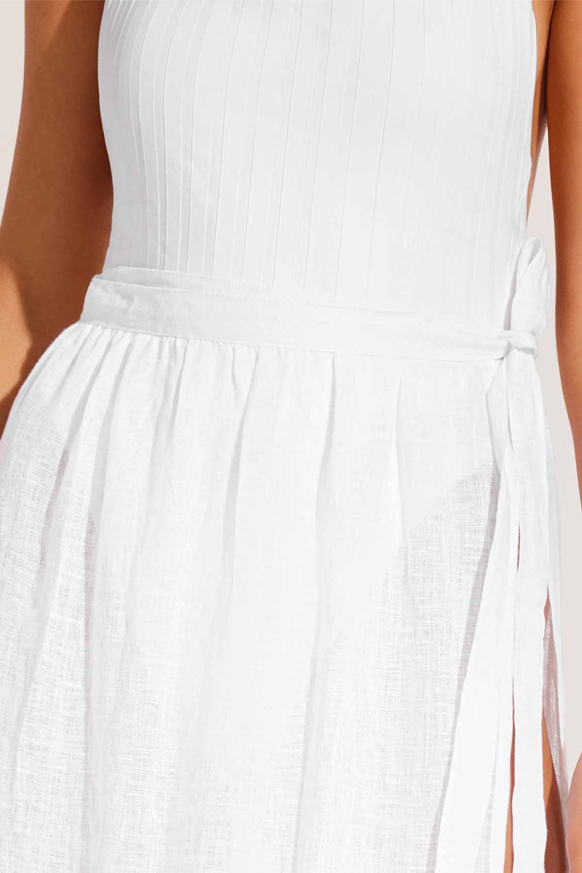 Vera Wrap Skirt - White Ecolinen