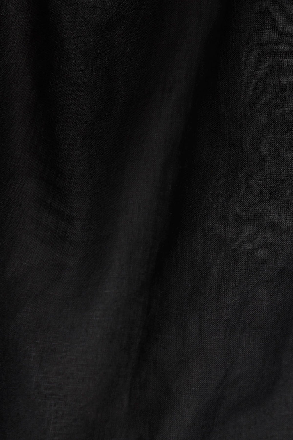 Tallows Blousy Crop Top - Black EcoLinen