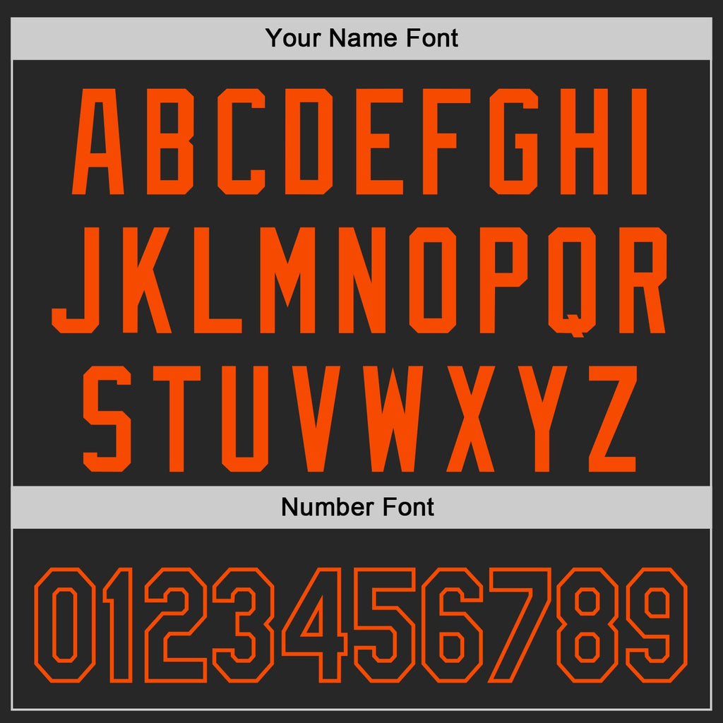 Custom Black-Orange Authentic Baseball Jersey