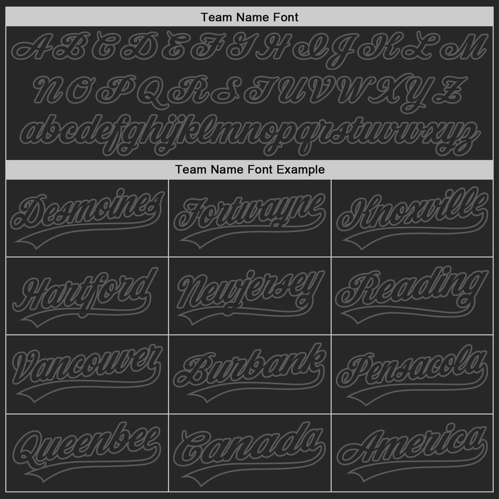 Custom Black-Steel Gray Authentic Baseball Jersey