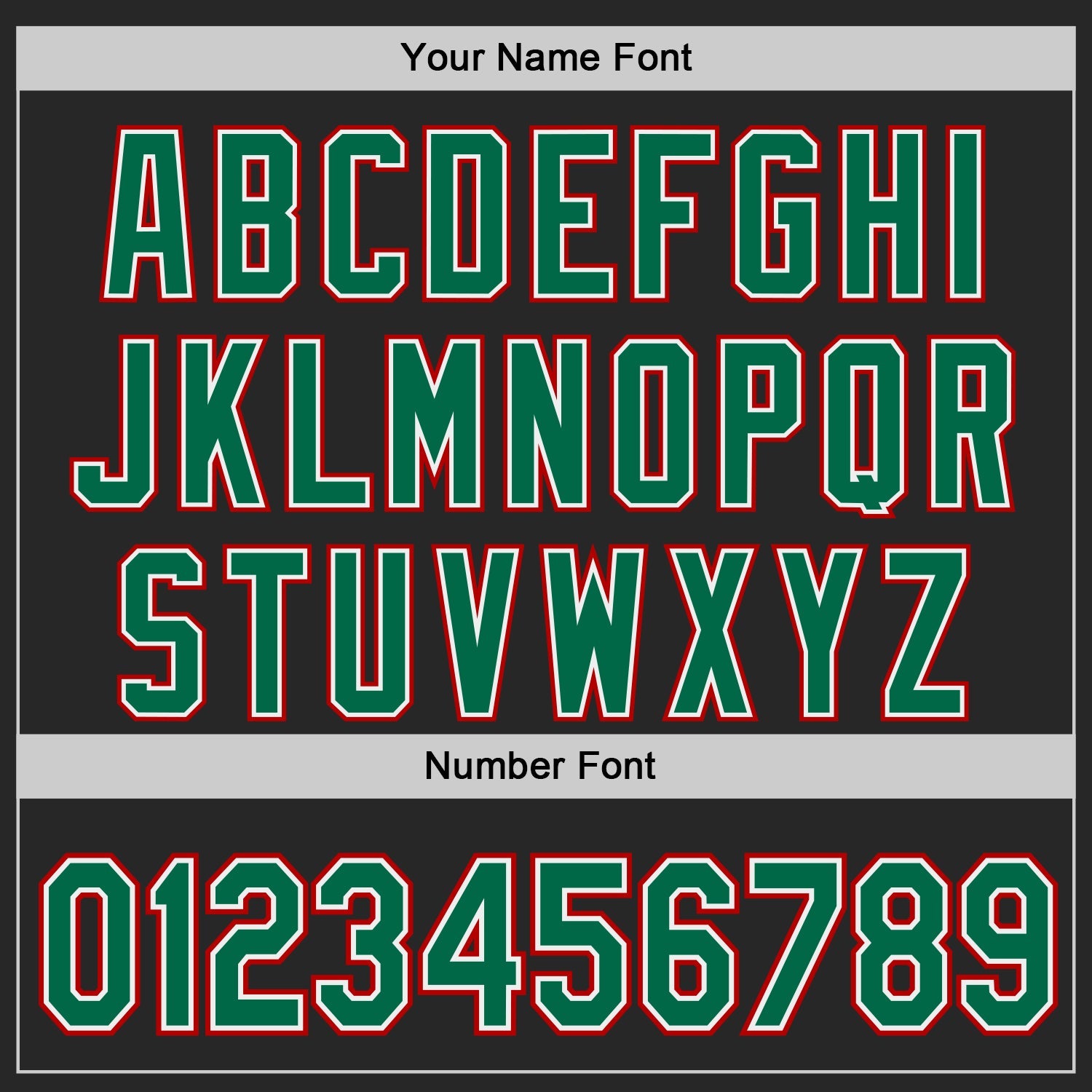 Custom Black Kelly Green White-Red Authentic Baseball Jersey