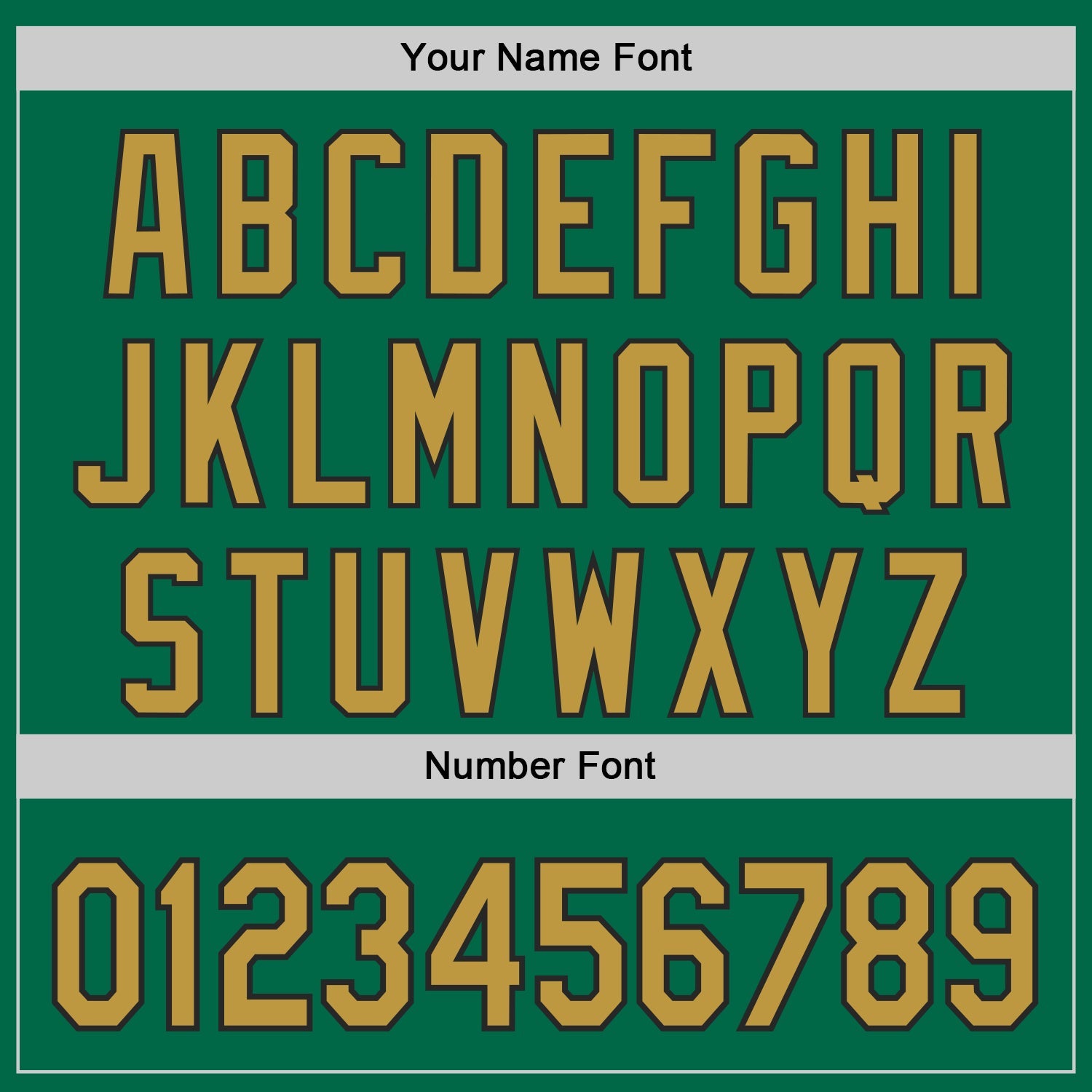 Custom Kelly Green Old Gold-Black Authentic Baseball Jersey