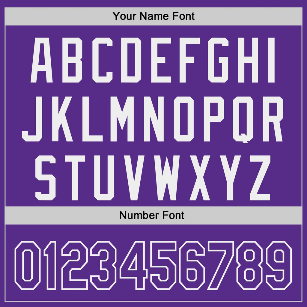 Custom Purple-White Authentic Baseball Jersey