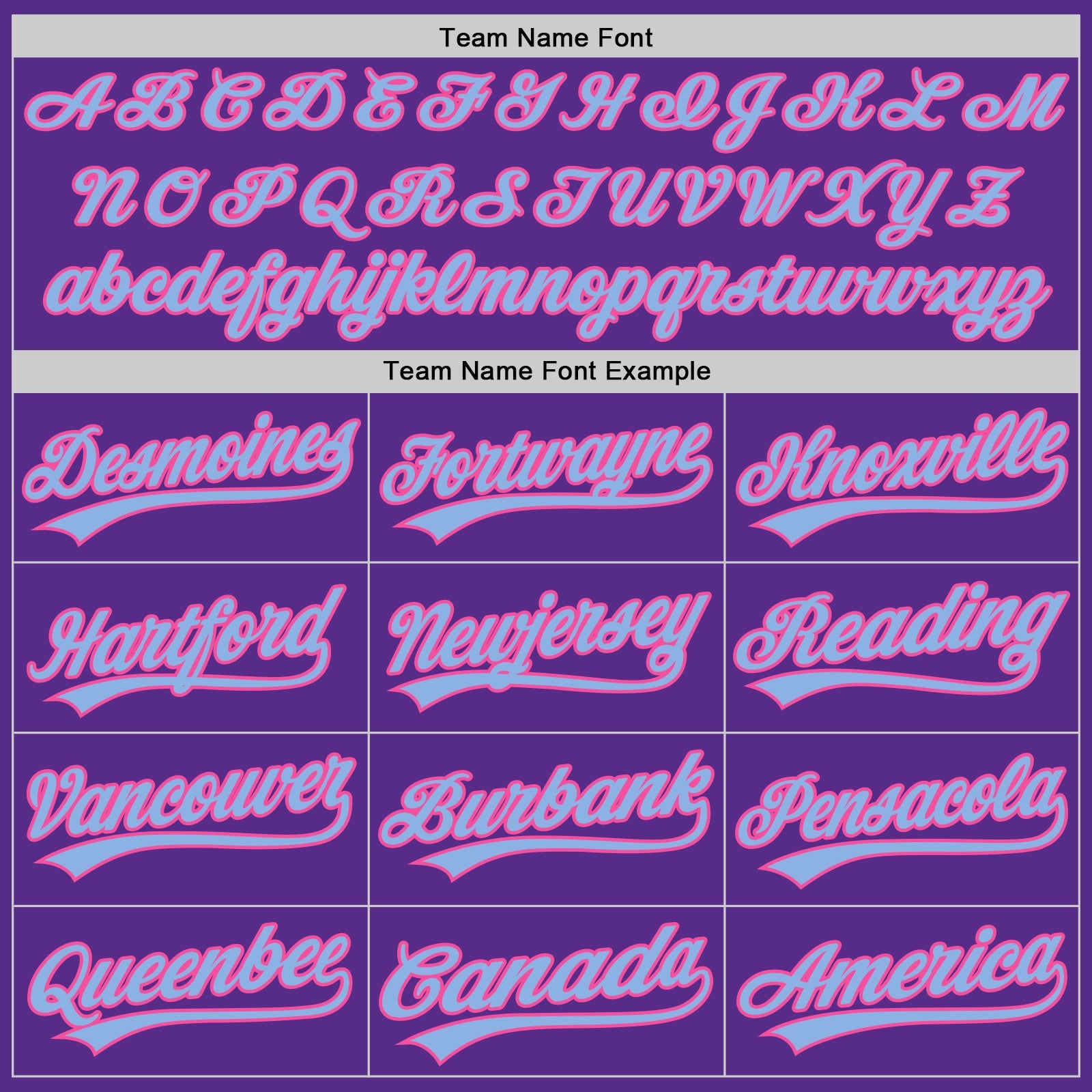 Custom Purple Light Blue-Pink Authentic Baseball Jersey