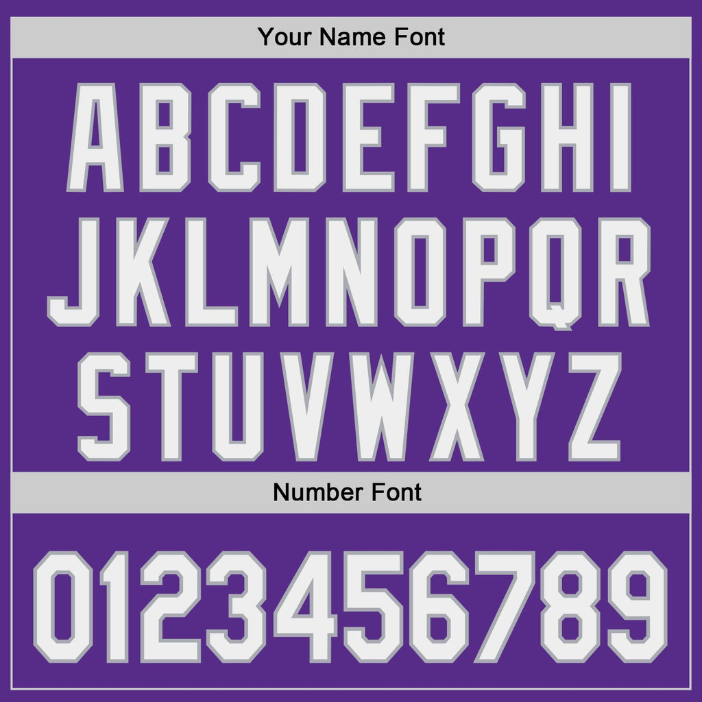 Custom Purple White-Gray Authentic Baseball Jersey
