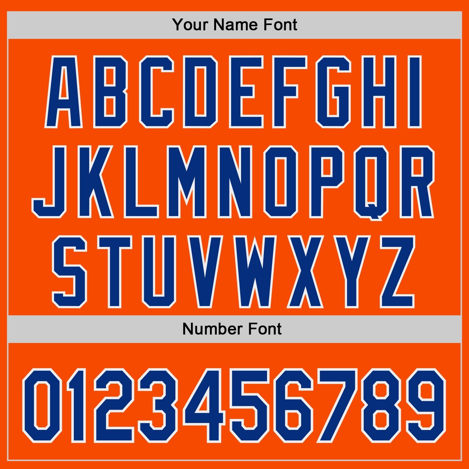 Custom Orange Royal-White Authentic Baseball Jersey