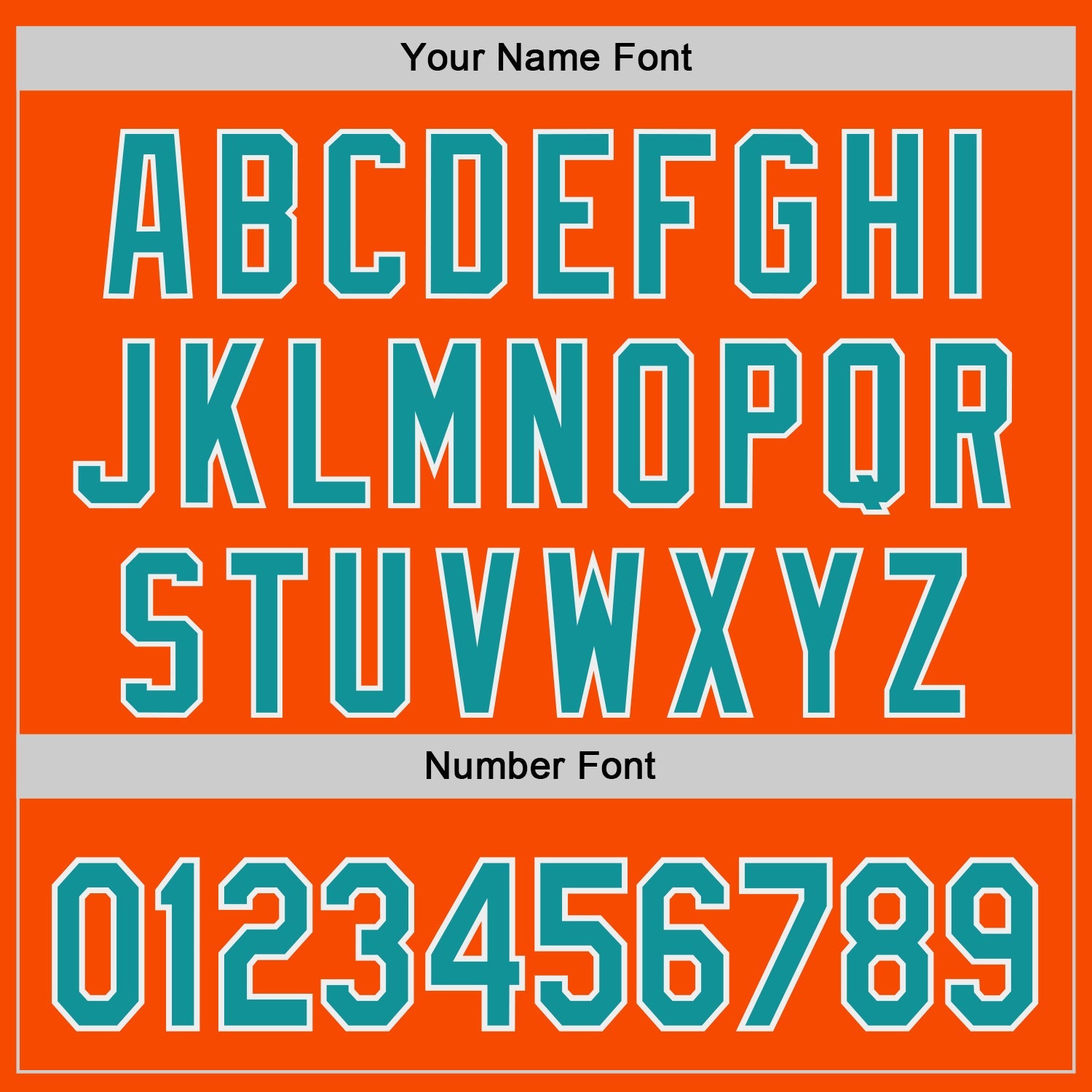 Custom Orange Teal-White Authentic Baseball Jersey