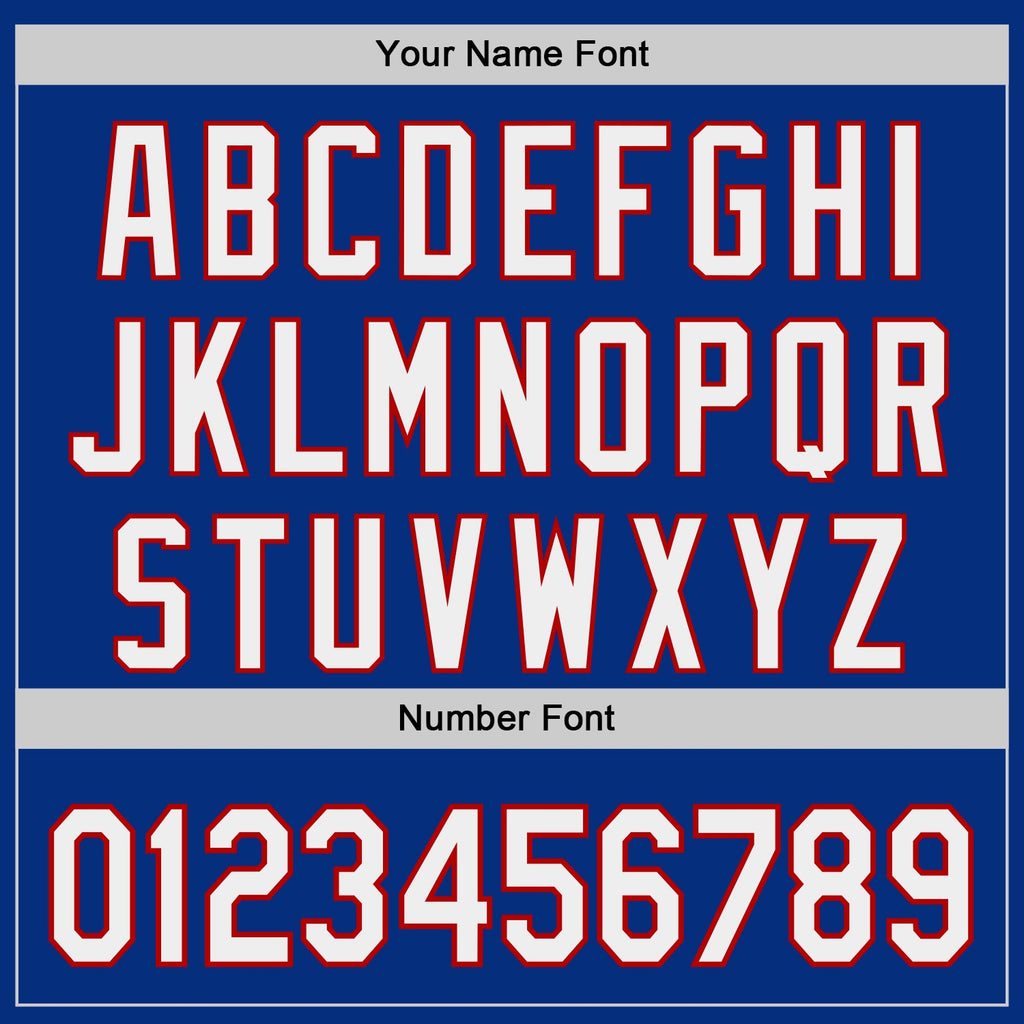 Custom Royal White-Red Authentic Baseball Jersey