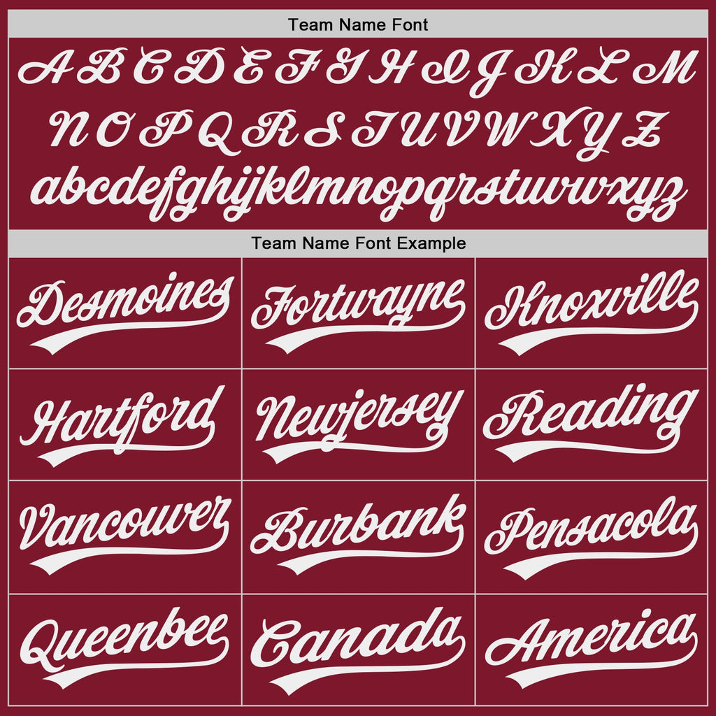 Custom Crimson-White Authentic Baseball Jersey