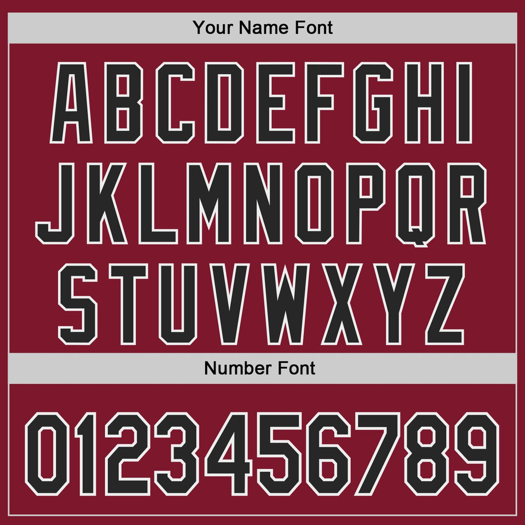 Custom Crimson Black-White Authentic Baseball Jersey