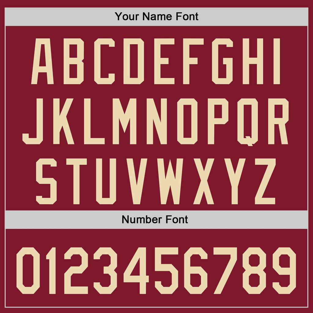 Custom Crimson-Cream Authentic Baseball Jersey