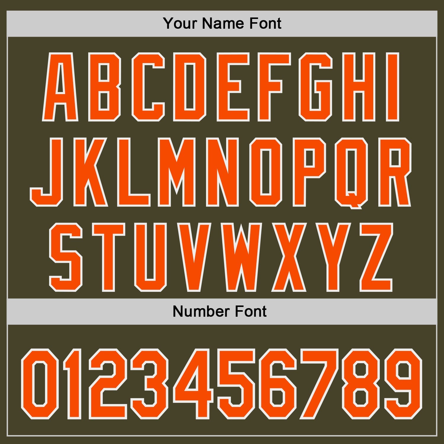 Custom Olive Orange-White Authentic Baseball Jersey