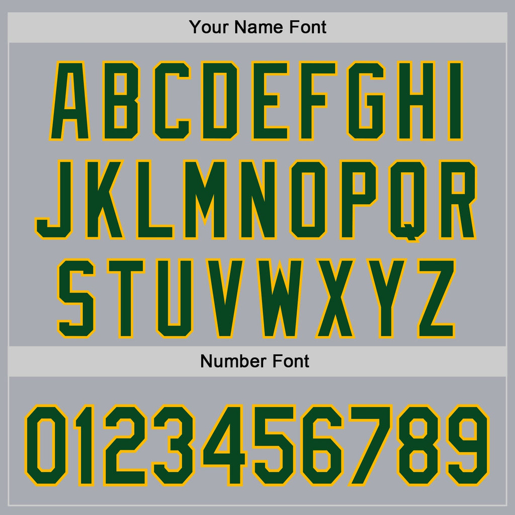 Custom Gray Green-Gold Authentic Baseball Jersey