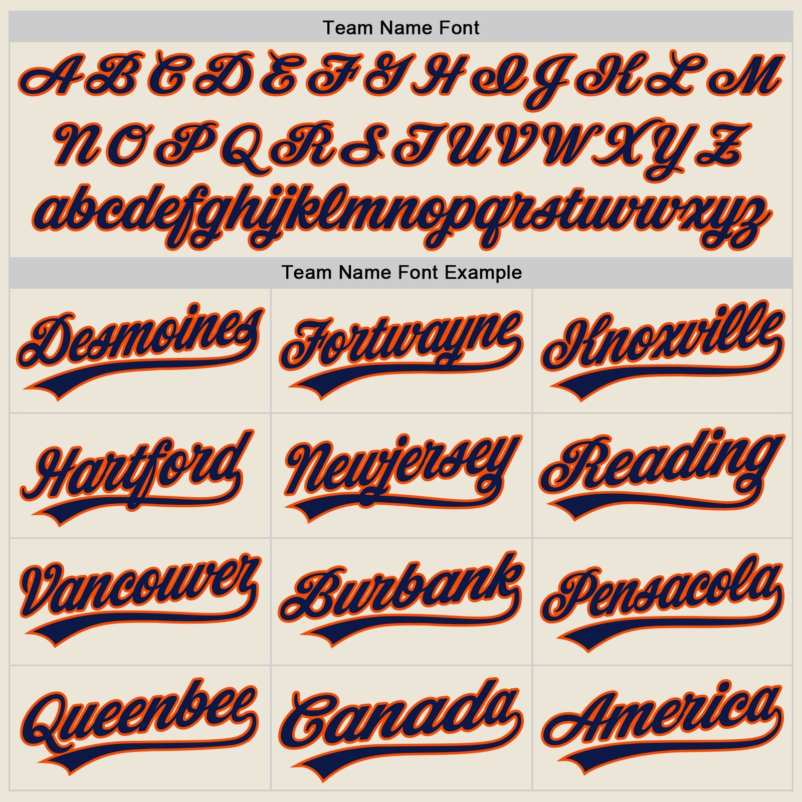 Custom Cream Navy-Orange Authentic Baseball Jersey