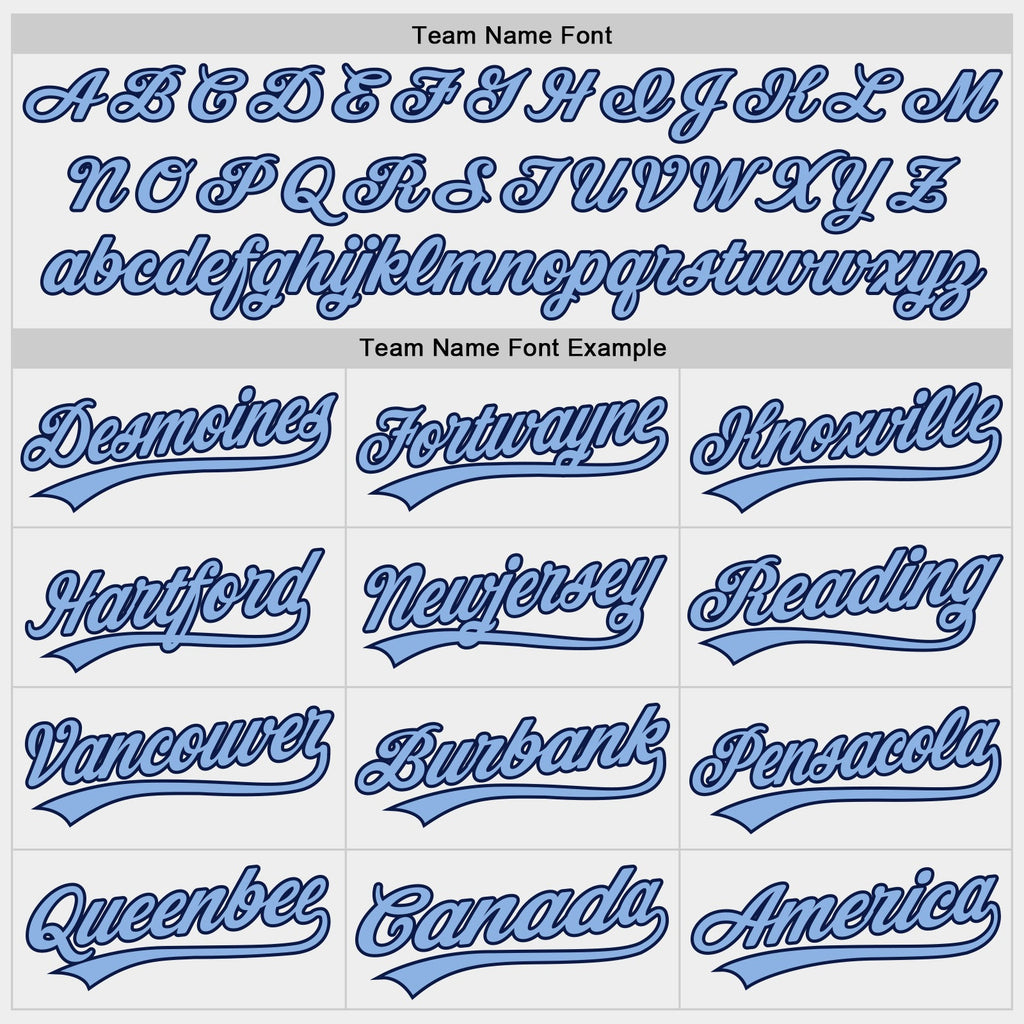 Custom White Light Blue-Navy Authentic Baseball Jersey