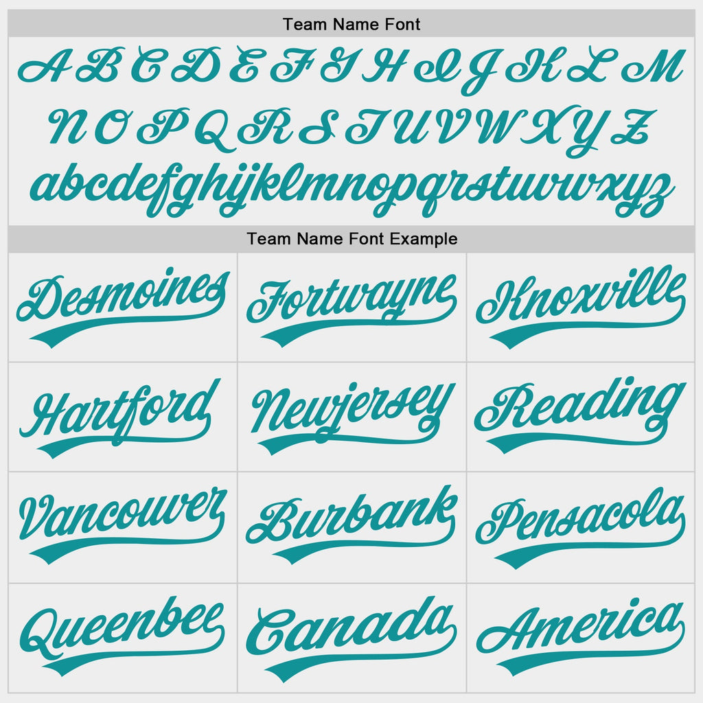 Custom White-Teal Authentic Baseball Jersey