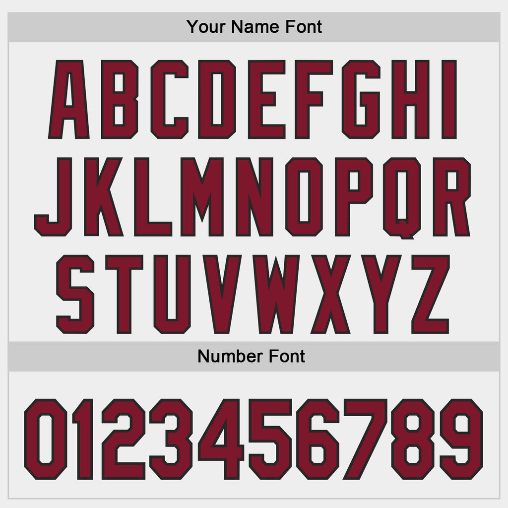 Custom White Crimson-Black Authentic Baseball Jersey