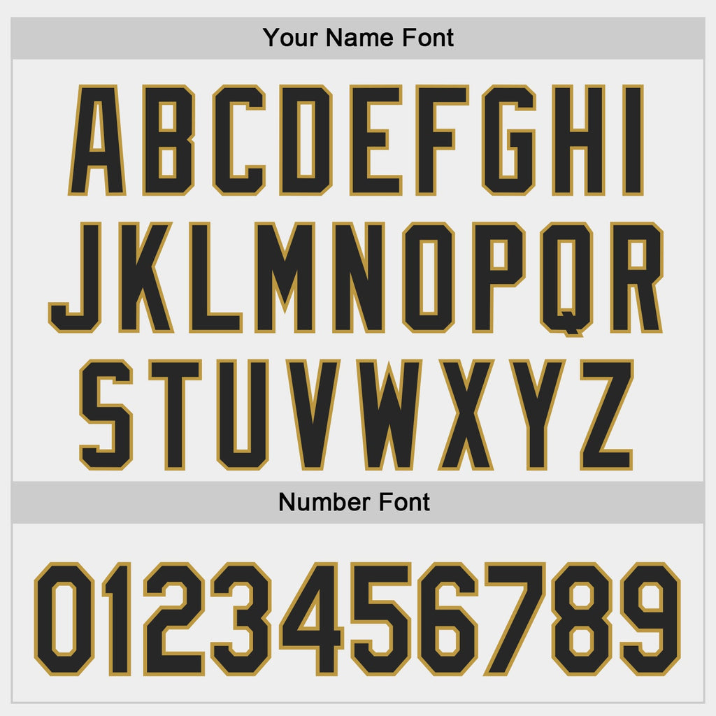 Custom White Black-Old Gold Authentic Baseball Jersey