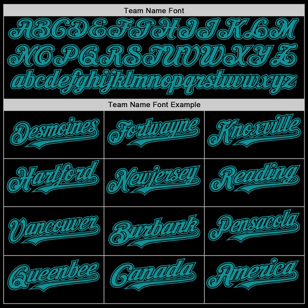 Custom Black Teal Mesh Authentic Throwback Baseball Jersey