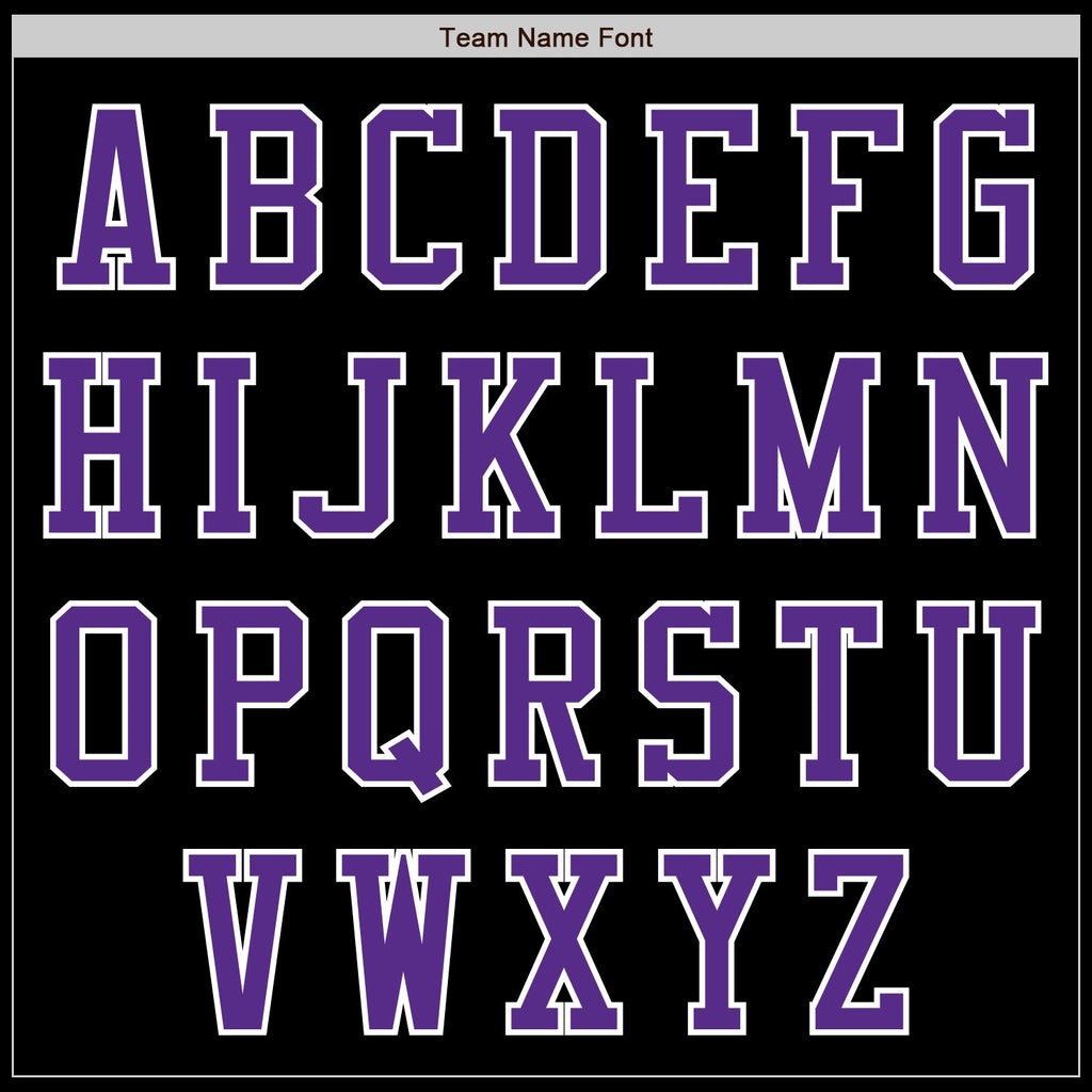 Custom Black Purple-White Authentic Baseball Jersey