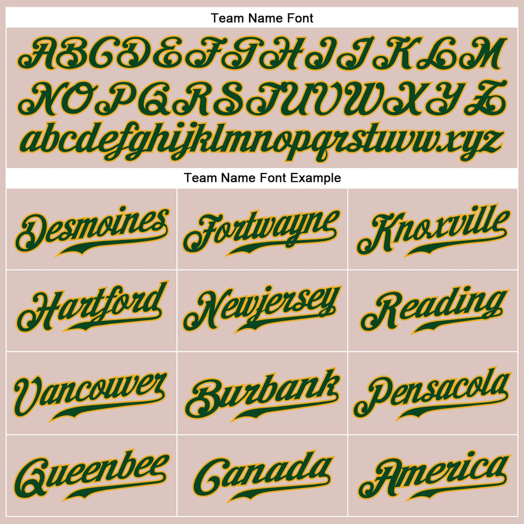 Custom Camo Green-Gold Authentic Salute To Service Baseball Jersey