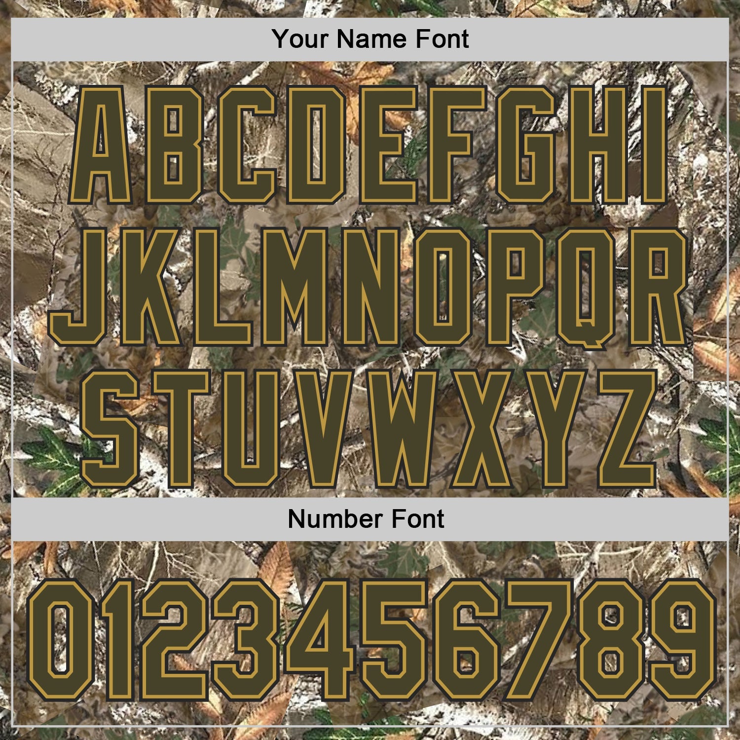 Custom Camo Olive Old Gold-Black Woodland Forest Camouflage Authentic Salute To Service Baseball Jersey