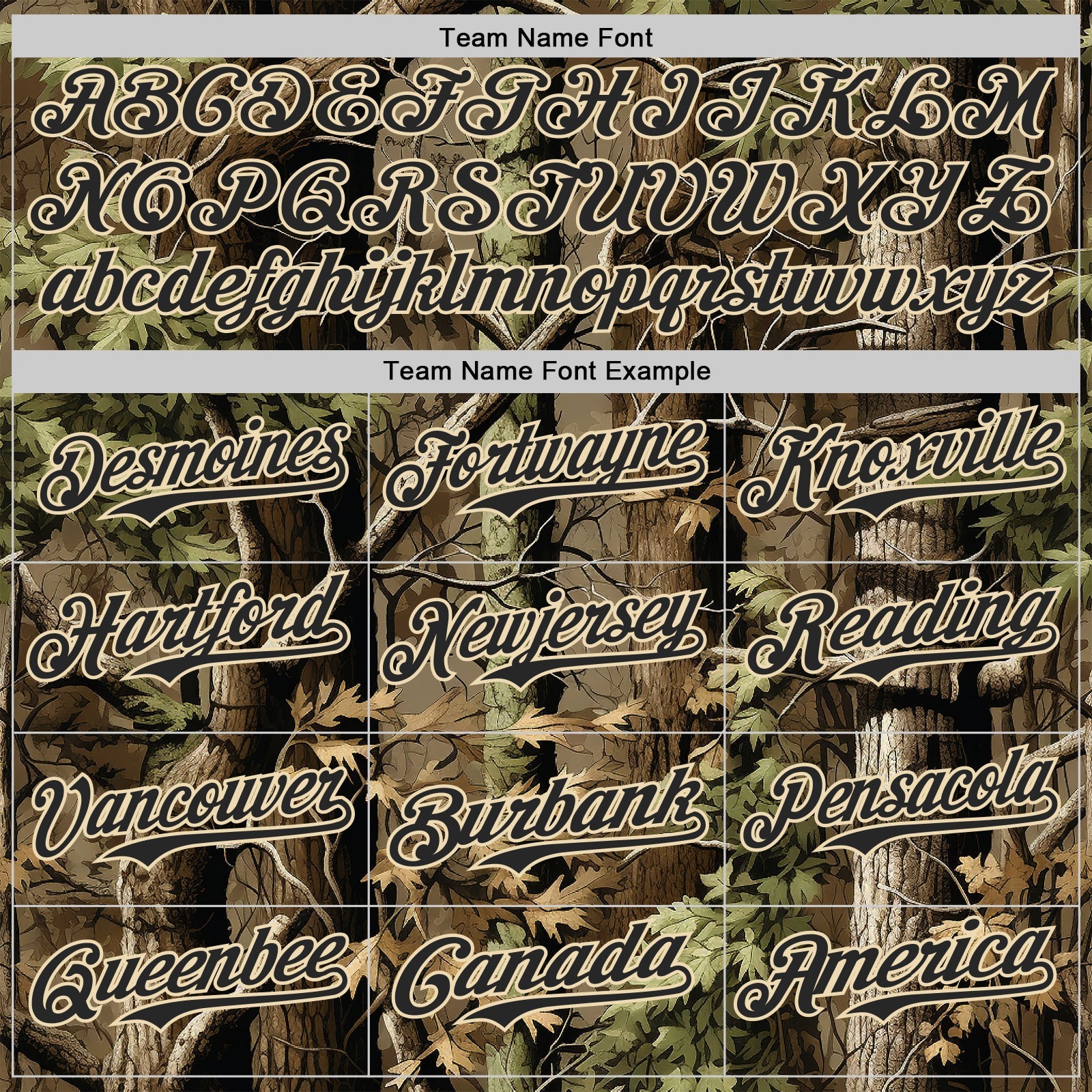 Custom Camo Black-Cream Woodland Forest Tactical Camouflage Outdoor Leaf Authentic Baseball Jersey