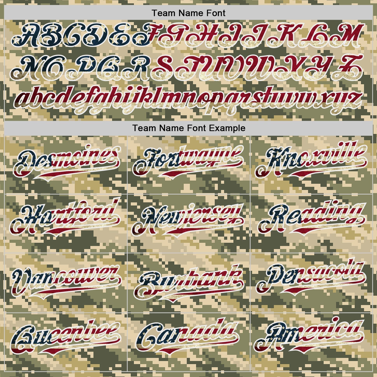 Custom Camo Vintage USA Flag-White Digital Camouflage Authentic Baseball Jersey