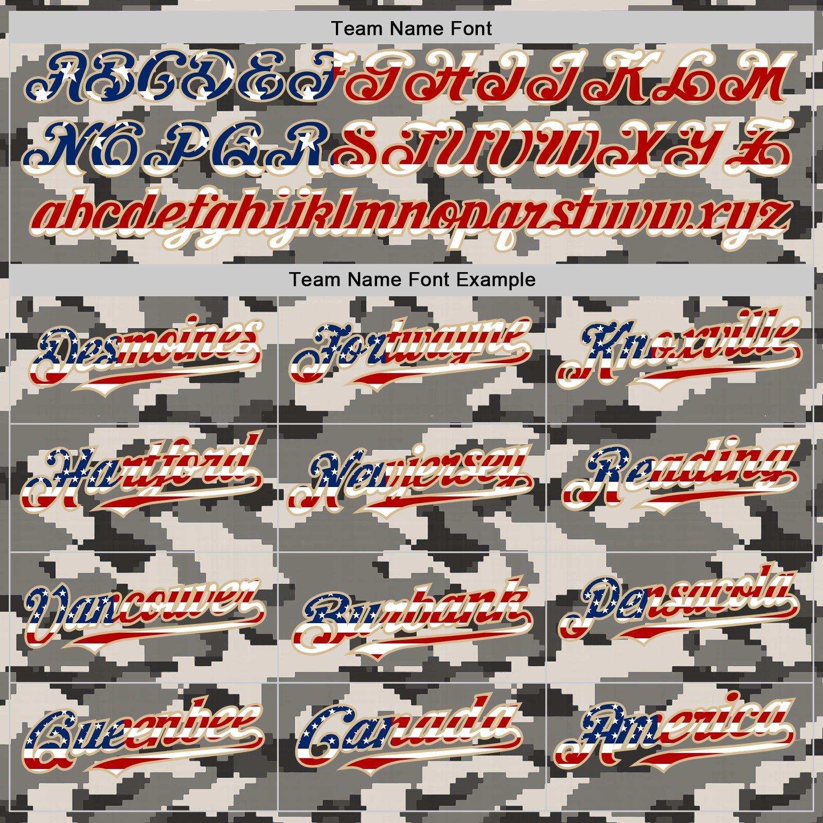 Custom Camo USA Flag Vegas Gold-White Digital Camouflage Authentic Baseball Jersey