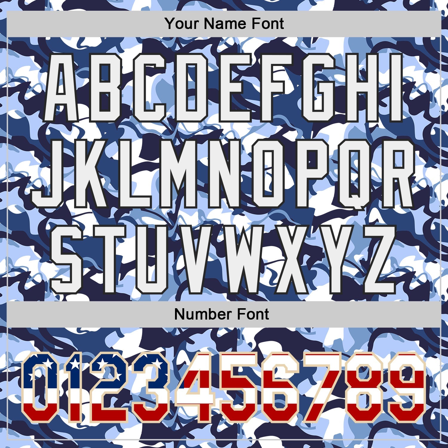 Custom Camo USA Flag City Cream Black-White Blue Ocean Camouflage Authentic Baseball Jersey