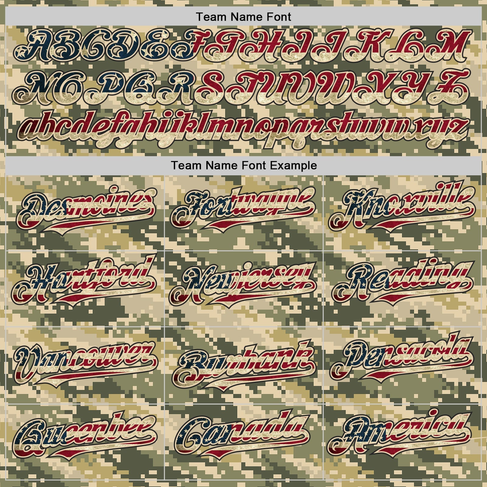 Custom Camo Vintage USA Flag Cream Black-US Navy Blue Digital Camouflage Authentic Baseball Jersey