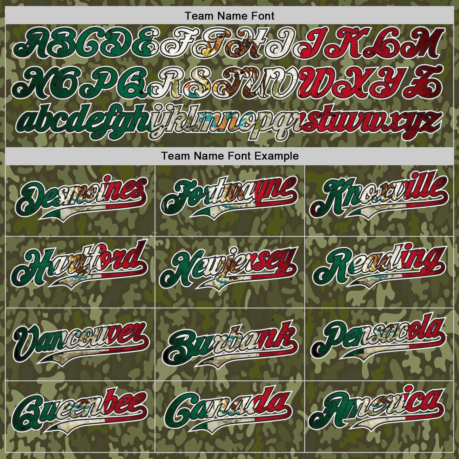 Custom Camo Vintage Mexican Flag Black White-Fire Red Woodland Camouflage Outdoor Authentic Baseball Jersey