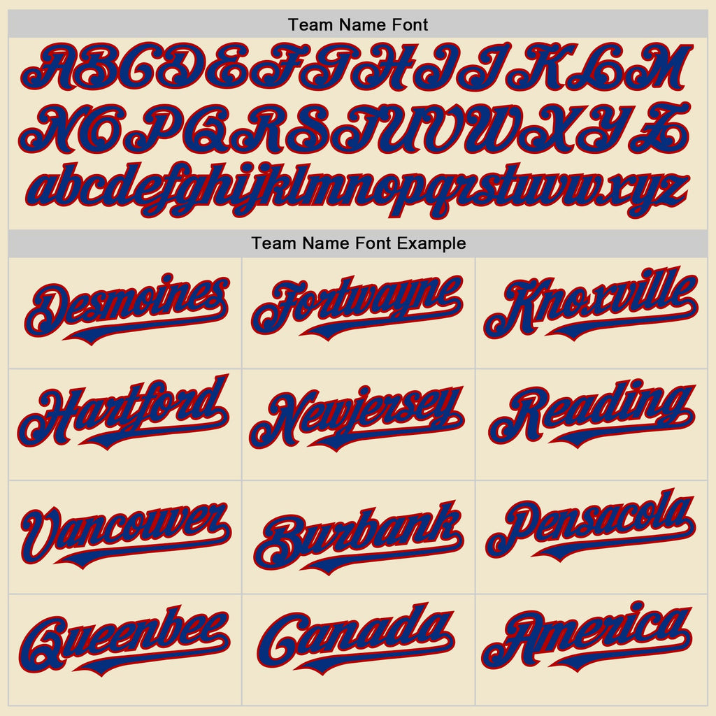 Custom Cream Royal-Red Mesh Authentic Throwback Baseball Jersey