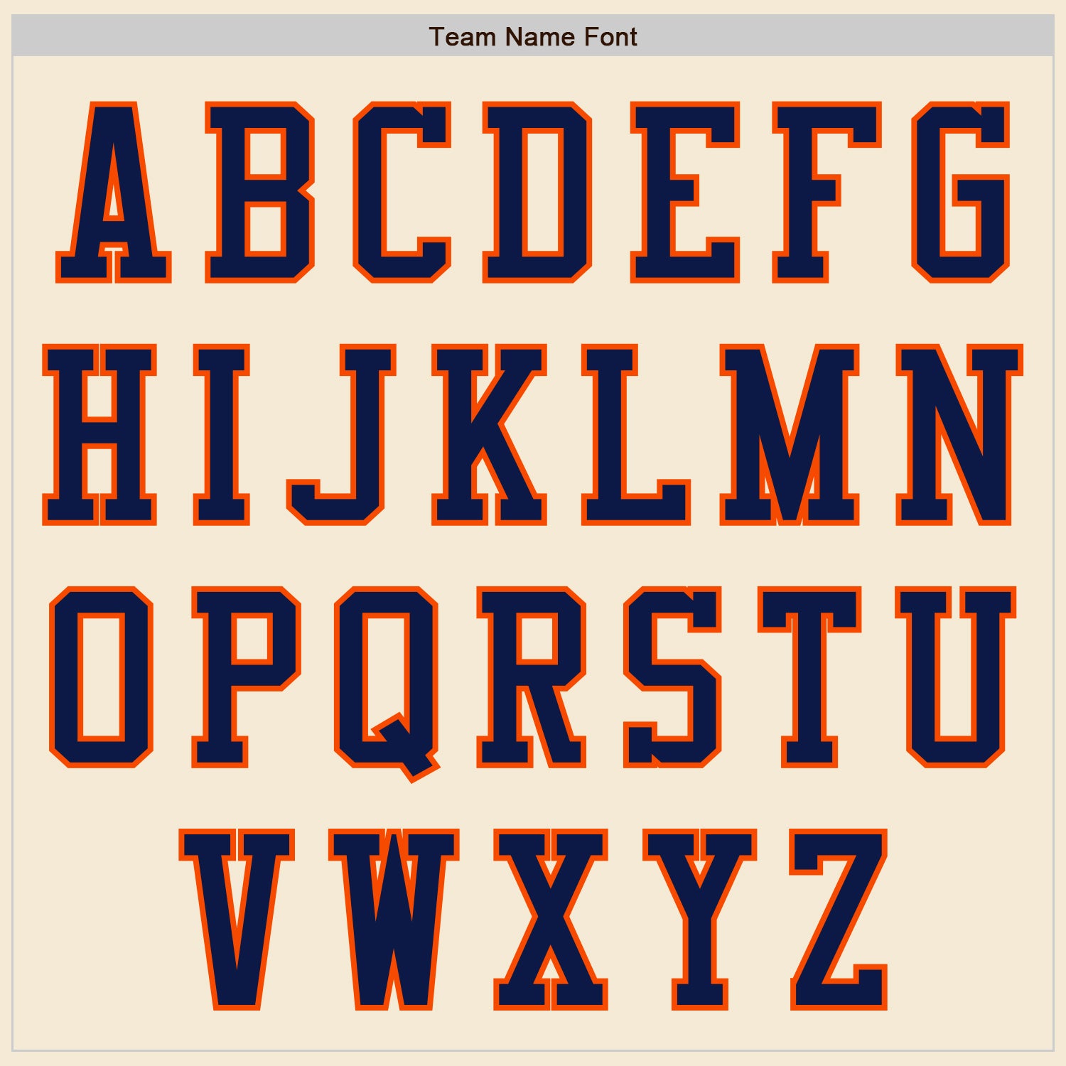 Custom Cream Navy-Orange Authentic Baseball Jersey