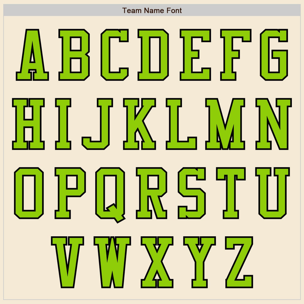 Custom Cream Neon Green-Black Authentic Baseball Jersey