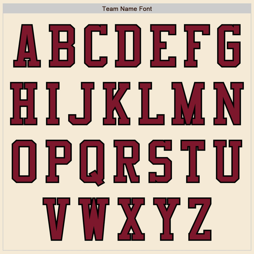 Custom Cream Crimson-Black Authentic Baseball Jersey