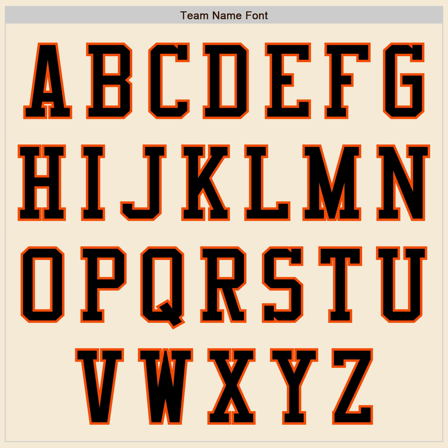 Custom Cream Black-Orange Authentic Baseball Jersey