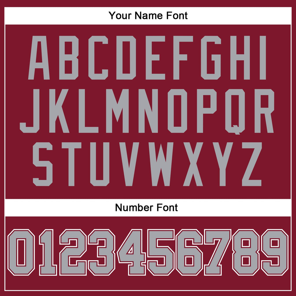 Custom Crimson Gray-White Authentic Sleeveless Baseball Jersey