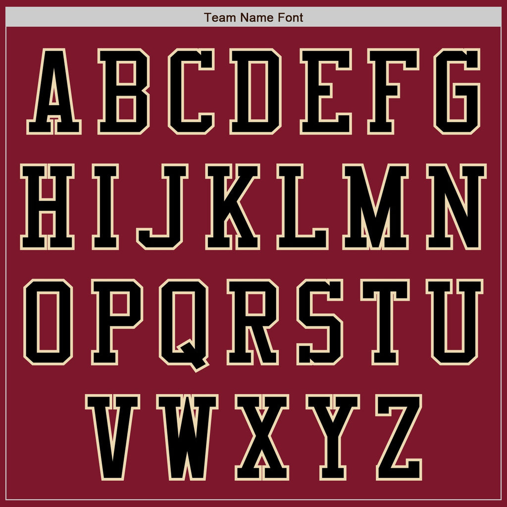 Custom Crimson Black-Cream Authentic Baseball Jersey