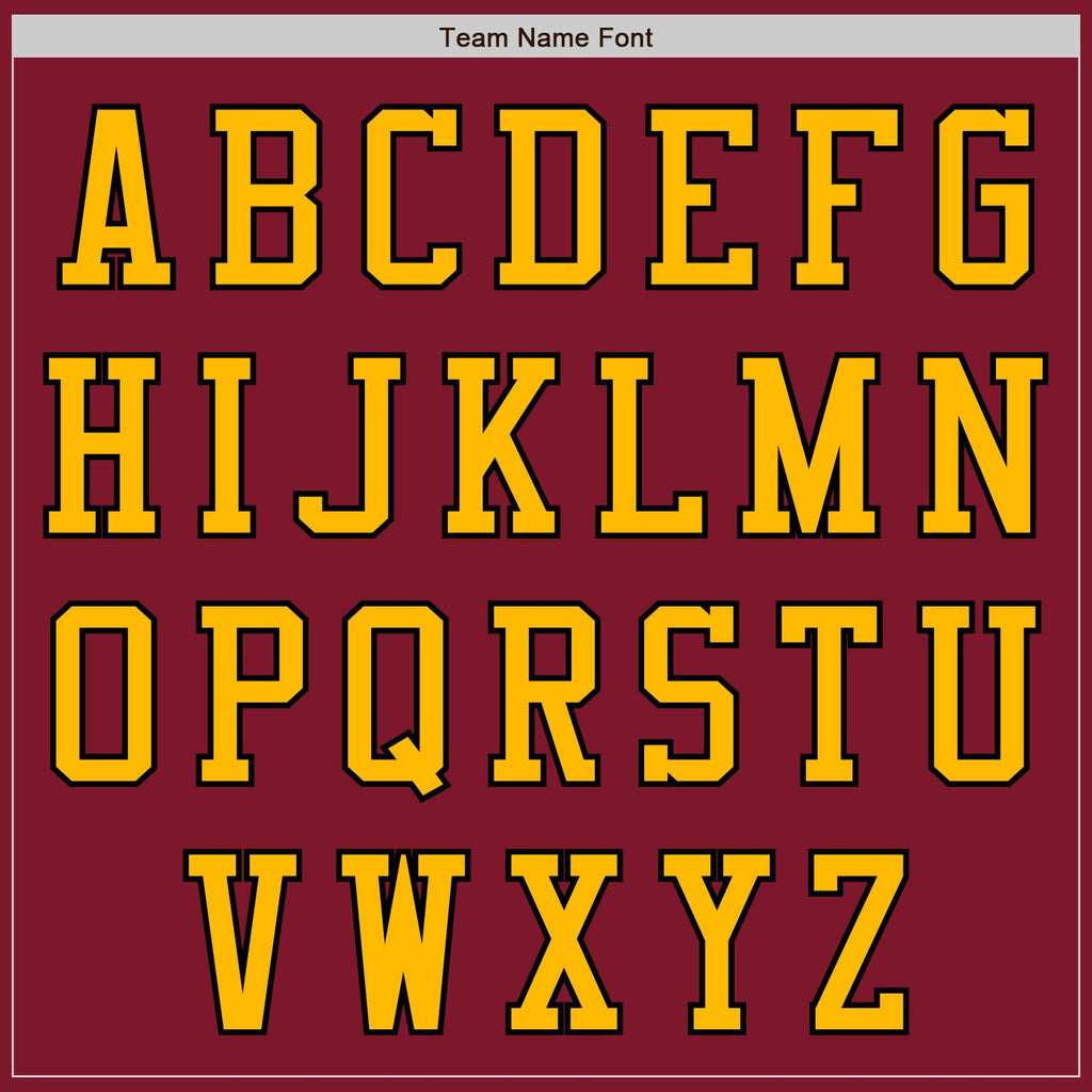 Custom Crimson Black-Gold Authentic Baseball Jersey