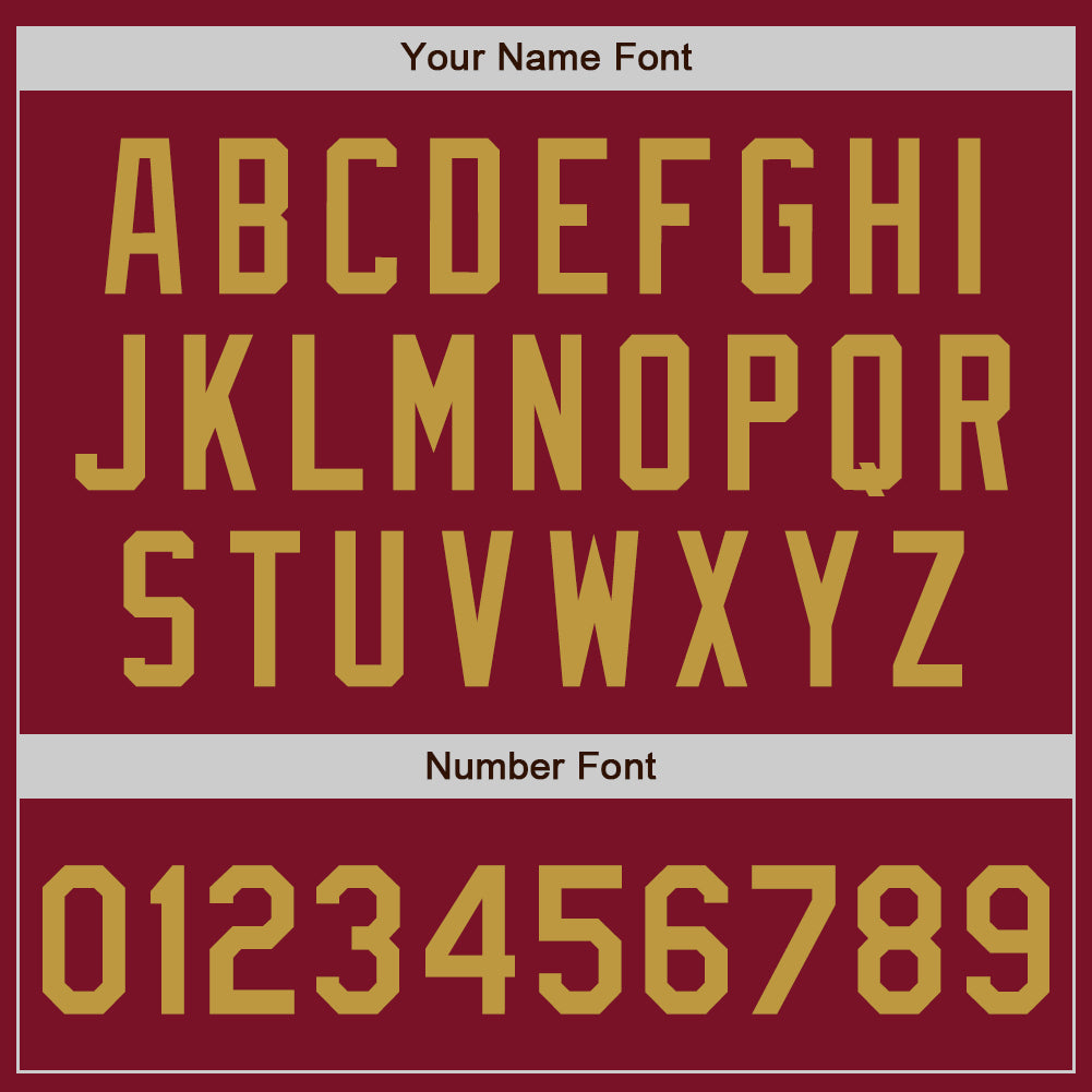 Custom Crimson Old Gold Authentic Baseball Jersey