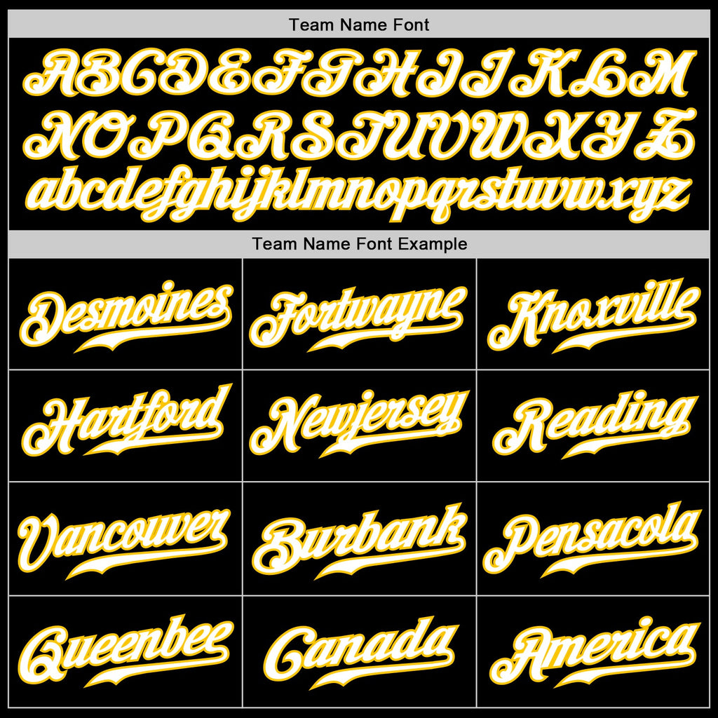 Custom Black White Purple-Gold Authentic Gradient Fashion Baseball Jersey